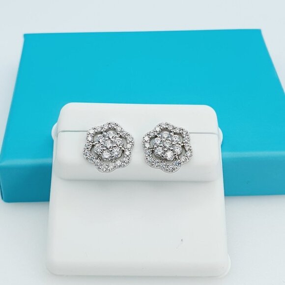"925 Sterling Silver CZ Beautiful Earrings for Women, 1USPAR4168 - Picture 4 of 11